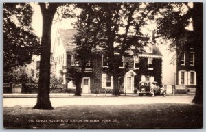 Vtg Dover Delaware DE Old Ridgley House On The Green 1940s View Old Postcard