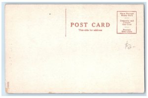 1910 Garrison Avenue Night Great White Moon Trolley Fort Smith Arkansas Postcard