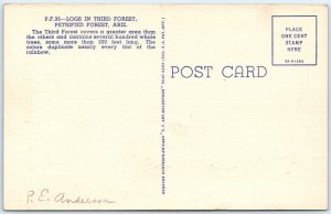 1939 Petrified Forest, AZ Logs in Third 3rd Forest Teich Linen PC P.F. #35 A286