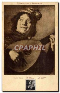 Old Postcard Amsterdam Rijksmuseum Frans Hals The Jester