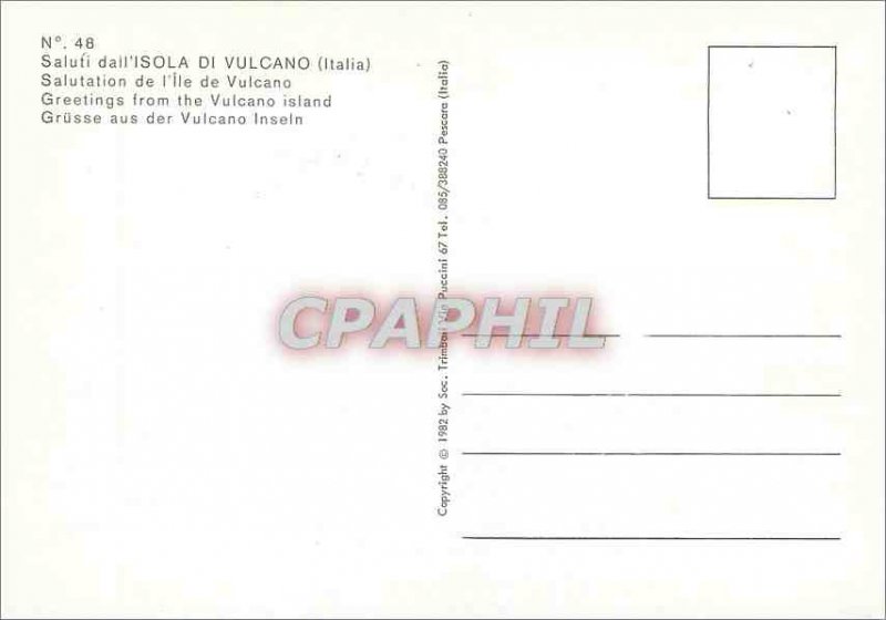 Modern Postcard Greetings from the island of Vulcano