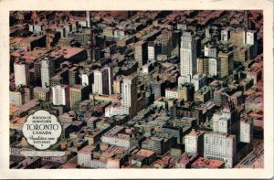 Postcard Canada Toronto - aerial of downtown