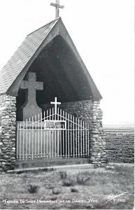 Father De Smet Monument near Daniel, Wyoming WY, RPPC by Sanborn Y-2401