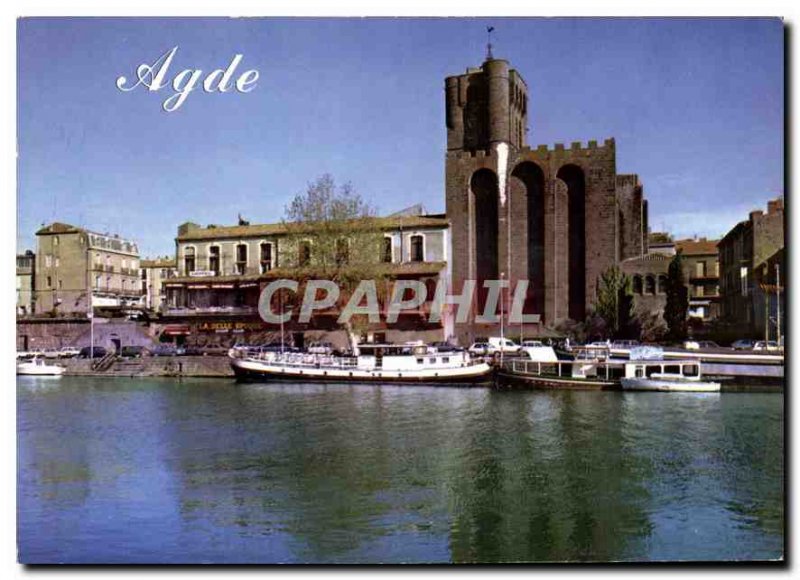 Postcard Modern Agde Cathedrale St Etienne