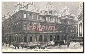 Old Postcard Lyon Stock Exchange