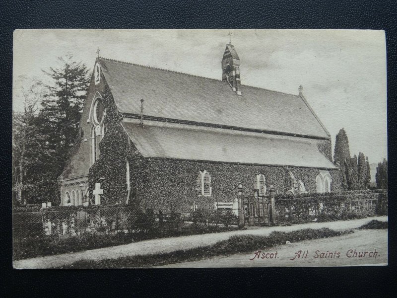 Berkshire ASCOT London Road ALL SAINTS CHURCH c1905 Postcard by Frith 50695