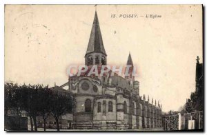 Old Postcard Poissy Church