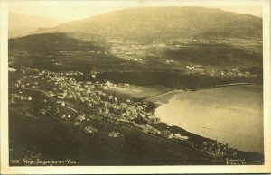 RPPC Aerial View Bergensbanen Voss Norway Real Photo Postcard