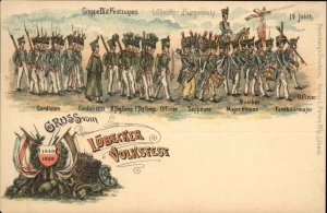 Lubeck Germany Gruss vom Lubecker Volksfest 1898 Postcard #2