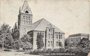 J32/ Parkersburg West Virginia Postcard c1910 High School Building  72