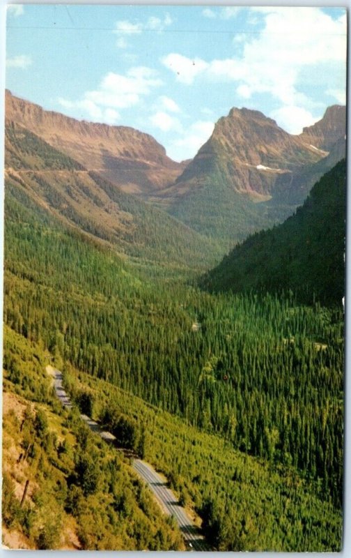 Postcard - Going-To-The-Sun Highway, Glacier National Park - Montana