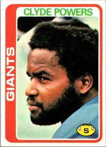 1978 Topps Football Card Clyde Thomas New York Giants sk7285