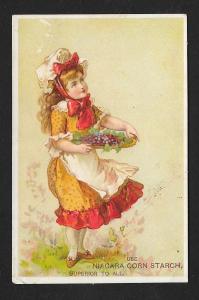 VICTORIAN TRADE CARD Niagara Corn Starch