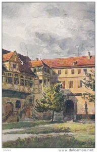TUBINGEN, Baden-Wurttemberg, Germany, 1900-1910's; Schlosshof