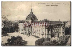 Postcard Old Rhine Palace Strasbourg Place de la Republique