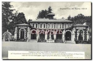 CPA Folklore Vin Vendanges Champagne Exposition de Turin 1911 Moet & Chandon Epe