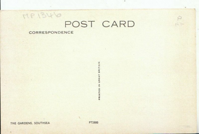 Hampshire Postcard - The Gardens - Southsea - Portsmouth - Ref 11932A