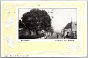 Dinxperlo Netherlands NL, Grintweg Naar Bocholt, Street Scene,  Vintage Postcard