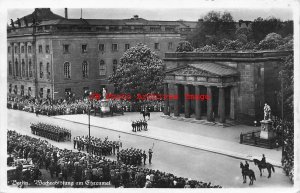 Germany, Berlin, RPPC, Military Parade, Honorary Monument, Photo