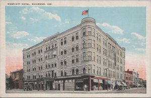 Postcard Westcott Hotel Richmond IN
