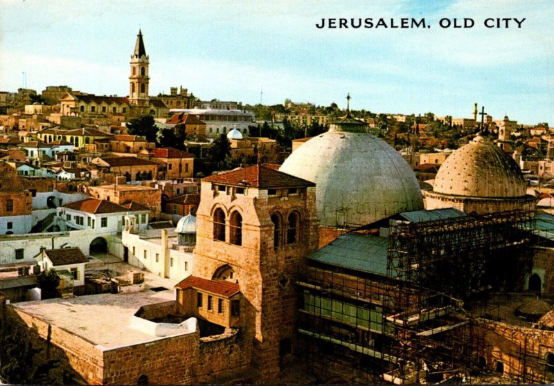 Jerusalem View Of The Old City The Church Of The Holy Sepulchre