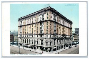 1910 Roadside View Claypool Hotel Building Indianapolis Indiana Vintage Postcard