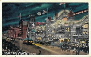 USA - The Coliseum At night Wabash Avenue Chicago 04.28
