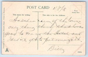 ESTACADA, Oregon OR ~ BROADWAY STREET Scene 1908 Clackamas County Postcard