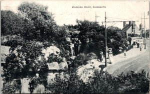 VINTAGE POSTCARD MADEIRA ROAD RAMSGATE ENGLAND U.K. MAILED JULY 1922