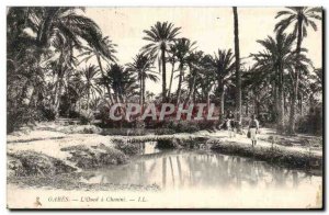 Old Postcard Gabes L Oued Chenini