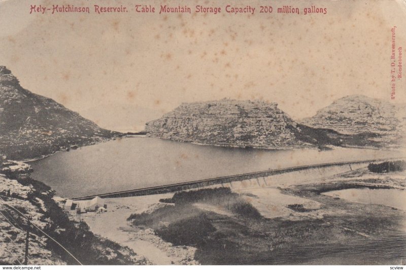 CAPE TOWN , South Africa , 1900-10s ; Hely-Hutchinson Reservoir