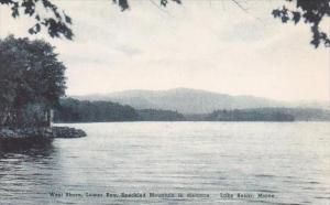 Maine Lake Kezar West Shore Lower Bay Speckled Mountain In Distance Albertype