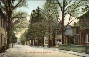 Marion MA Post Office Square c1910 Postcard
