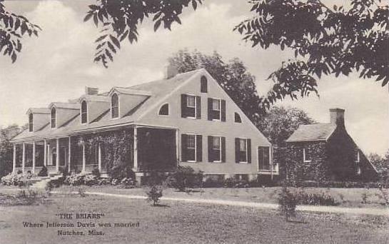 Mississippi Natchez The Briars Where Jefferson Was Married Albertype