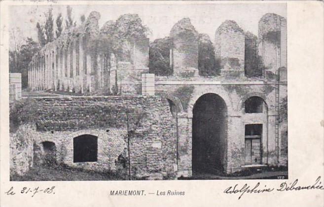 Belgium Morlanwelz Mariemont Les Ruines 1903