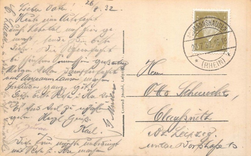 Germany 1932 Bad Ems General View vintage postcard