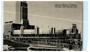 1933 General Motors Building Chicago World's Fair Illinois IL Postcard 