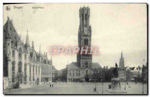 Postcard Old Bruges Grand Place