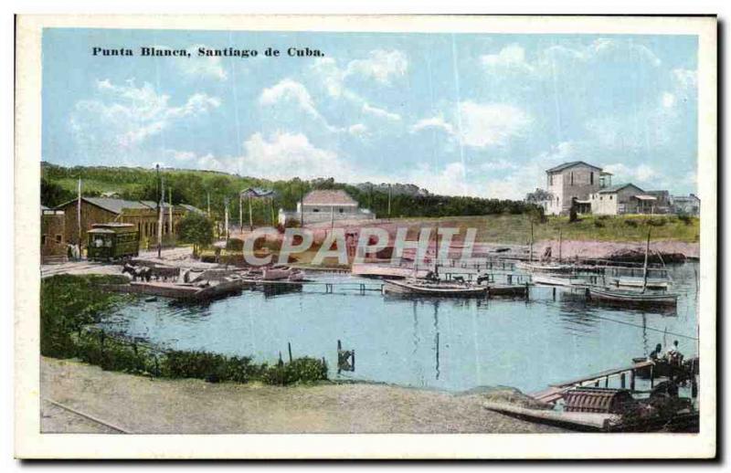 Postcard Old Cuba Punta Blanca Santiago