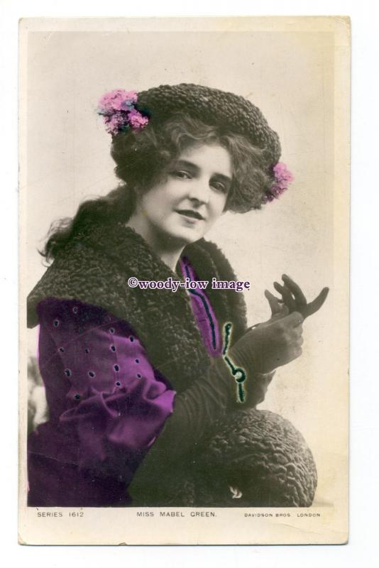 b5471 - Stage Actress - Mabel Green , No.1612 - postcard