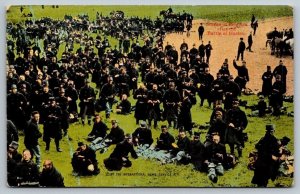 Army Infantry Postcard - World War 1  WW1 - Belgians after Battle of Halen