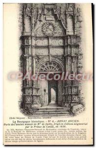 Old Postcard Arnay Old Gate your old one Manoir De Juilly