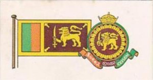 Brooke Bond Tea Trade Card Flags &  Emblems No 7 Ceylon