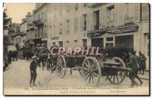 Old Postcard Militaria L & # English 39artillerie through Compiegne