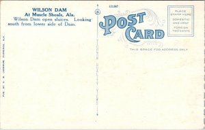 Wilson Dam at Muscle Shoals AL Vintage Postcard X50