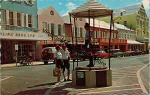 Heyl's Corner Front Street Hamilton Bermuda Postcard PC214