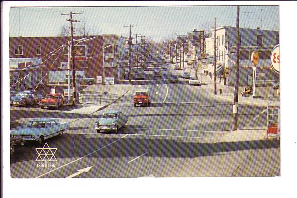 Main Street, Business District, Hawkesbury, Ontario, Expo '67 Logo, 