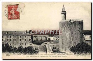 Old Postcard Acute Dead Tour De Constance Le Chateau And the governor