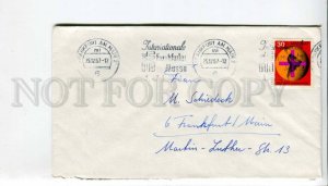 293828 GERMANY 1967 year Frankfurt am Main Fair real posted cover