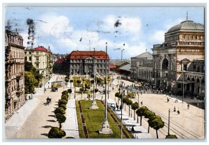 1926 At the Central Station Mannheim Germany Posted Vintage Postcard